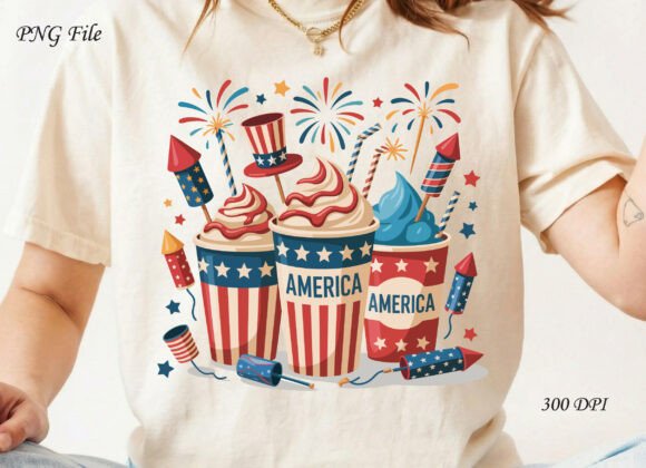 4th of July, Coffee Cups Coffee Cups SVG