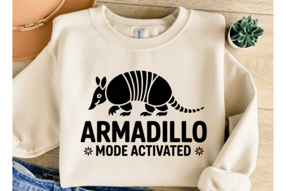 Armadillo Mode Activated PNG Funny SVG