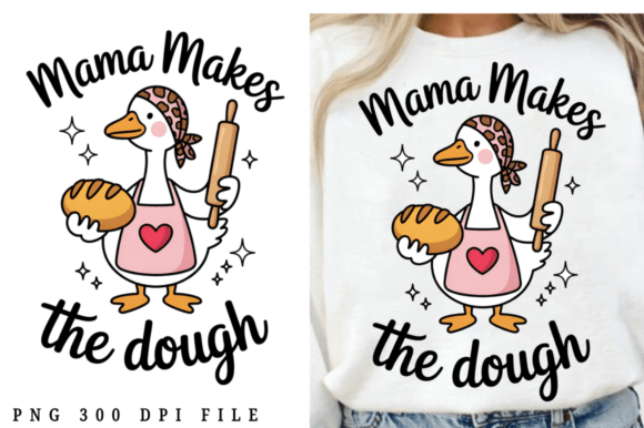 Baking Mom Goose Mama Mother s Day PNG D