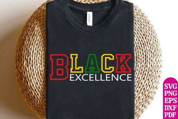 Black Excellence Tee Design African SVG