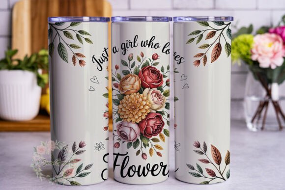 Floral Quote 20oz Tumbler Wrap