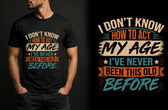 Funny Retro Typography T-Shirt Design
