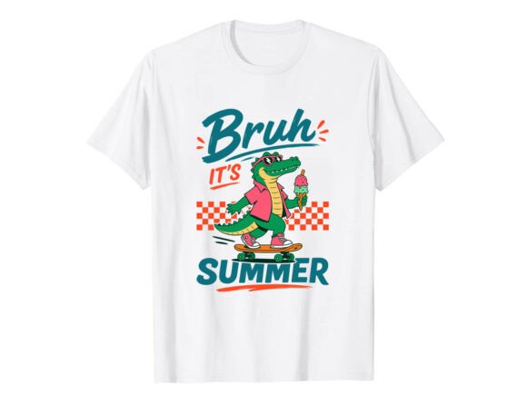 Funny Summer Alligator T-Shirt Design