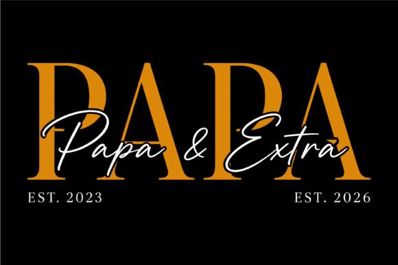 Papa Extra Family Typography Design