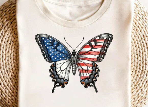 Patriotic Daisy SVG Design PNG