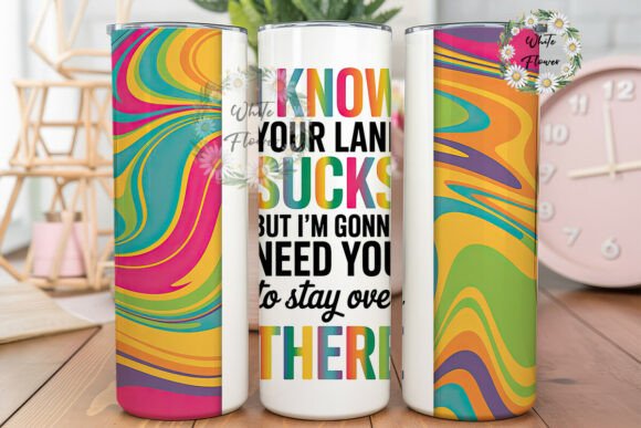 Sassy Quote Marble 20oz Tumbler Wrap