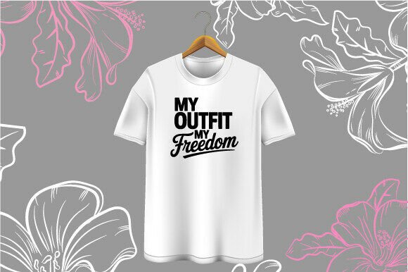 White T-shirt with Inspirational Quote H
